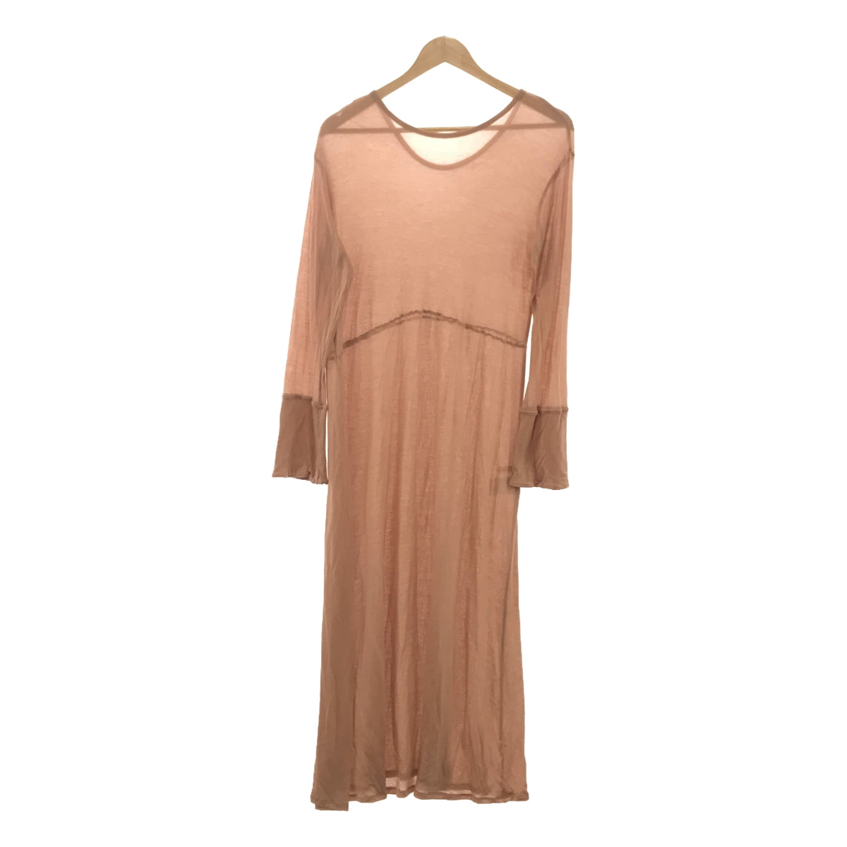 BACCA | 2024SS | Silk jersey mid-length dress | 36 | Light pink | Women's