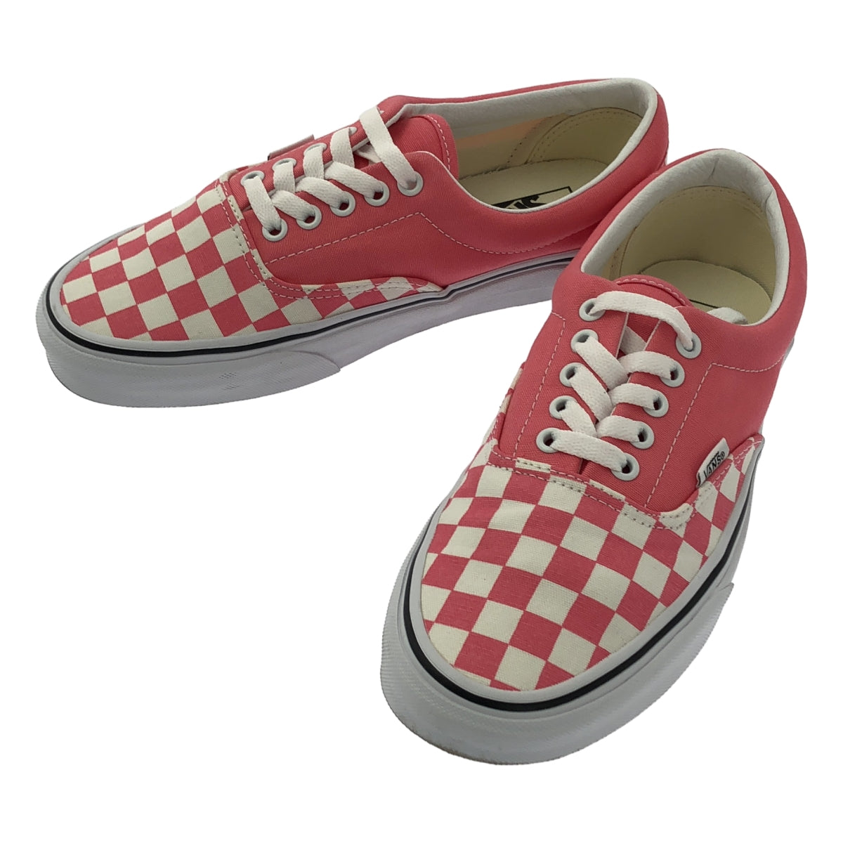 [狀況極佳] VANS ERA CHECKERBOARD 低筒運動鞋 | 尺寸 25 | 草莓粉紅 | 女款