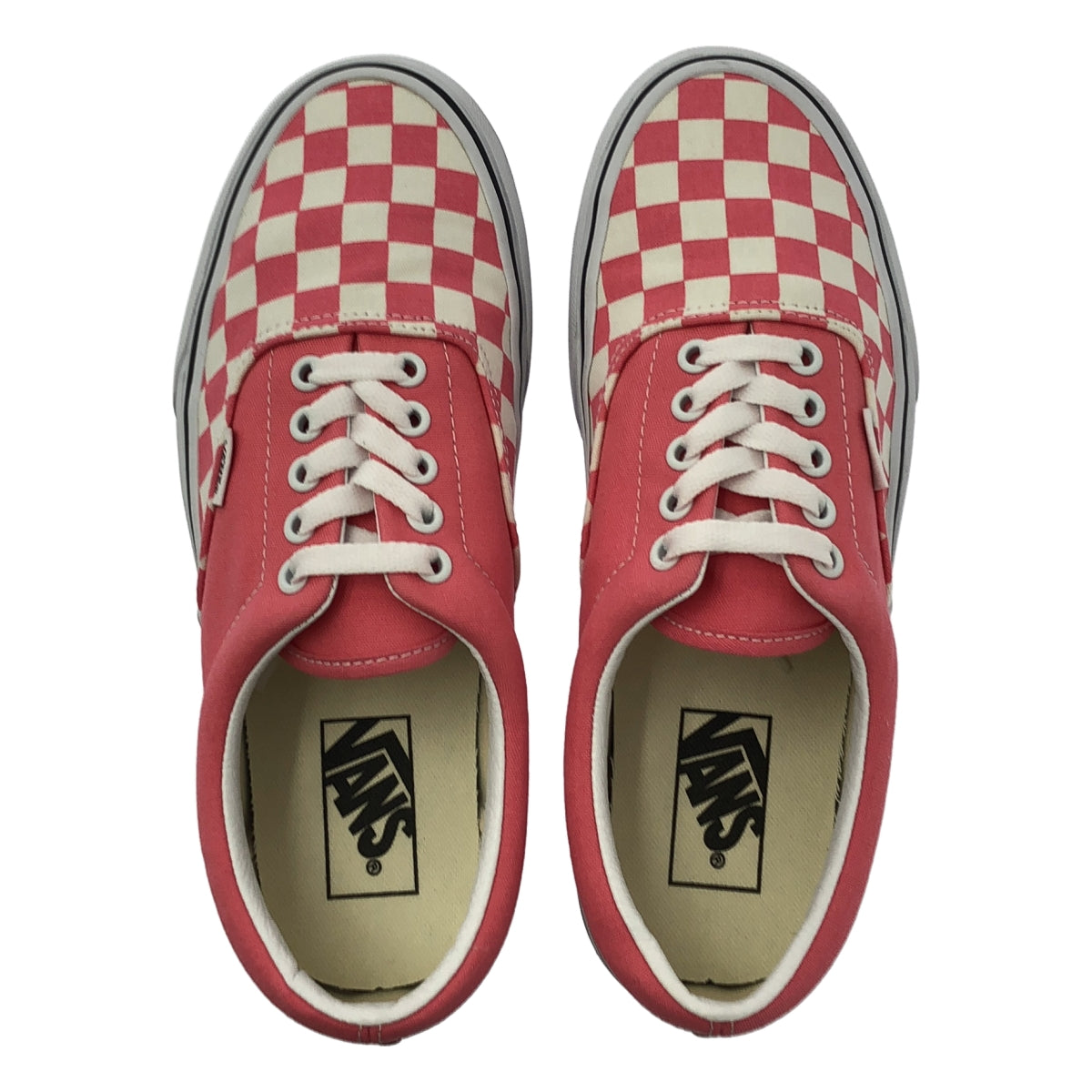 [狀況極佳] VANS ERA CHECKERBOARD 低筒運動鞋 | 尺寸 25 | 草莓粉紅 | 女款
