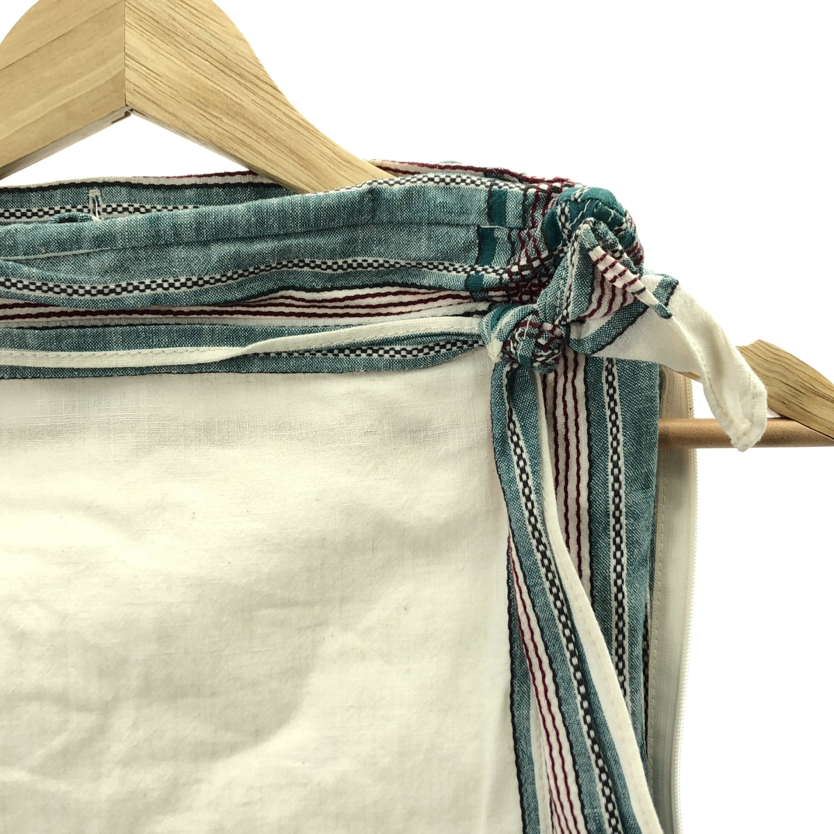 FUMIKA UCHIDA / フミカウチダ | handkerchief bib top / コットンリネン プルオーバートップス | ONE SIZE | GREEN PLAID | レディース