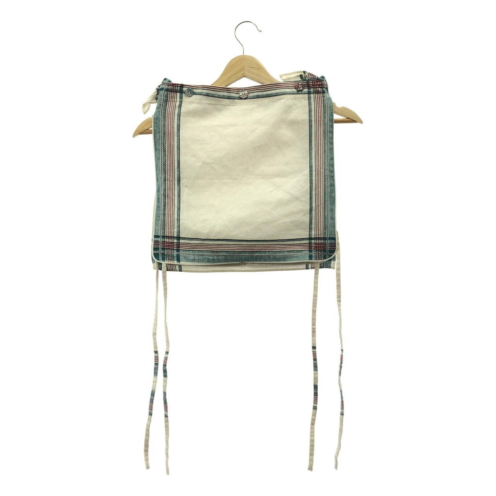 FUMIKA UCHIDA / フミカウチダ | handkerchief bib top / コットンリネン プルオーバートップス | ONE SIZE | GREEN PLAID | レディース
