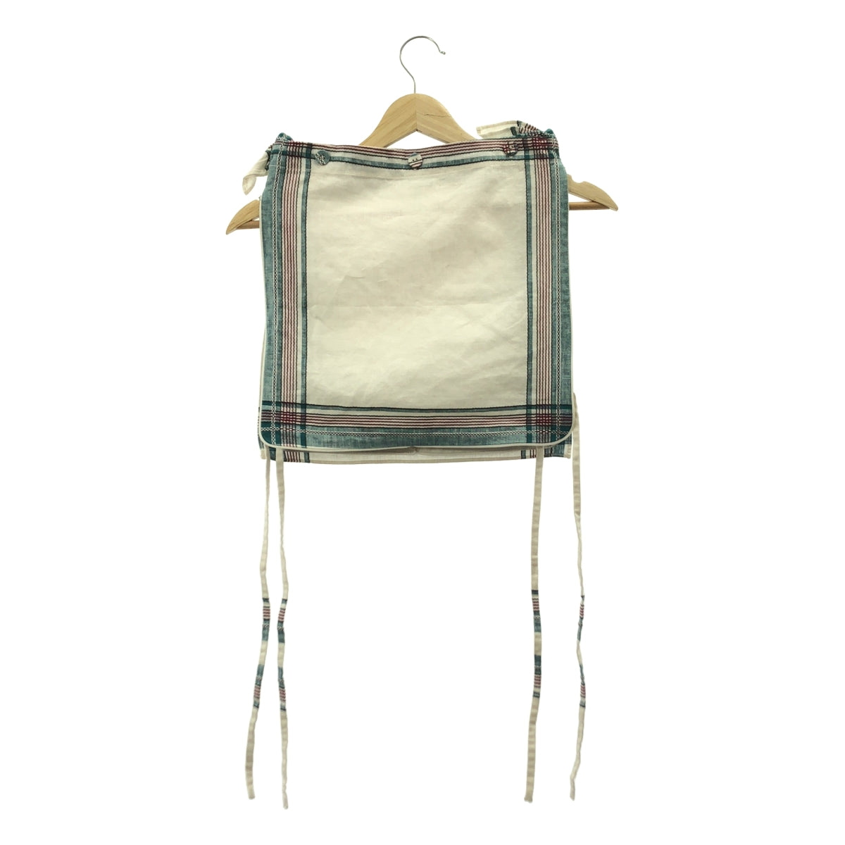 FUMIKA UCHIDA / フミカウチダ | handkerchief bib top / コットンリネン プルオーバートップス | ONE SIZE | GREEN PLAID | レディース
