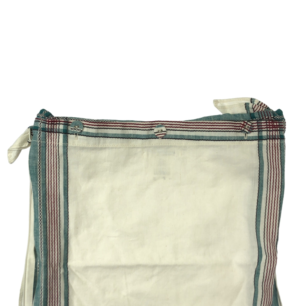 FUMIKA UCHIDA / フミカウチダ | handkerchief bib top / コットンリネン プルオーバートップス | ONE SIZE | GREEN PLAID | レディース