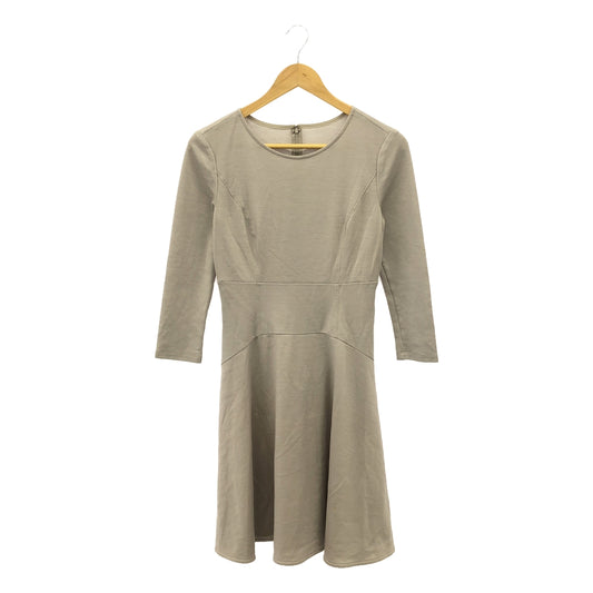 ANAYI | Crew neck wool dress | 38 | Grey | Women's