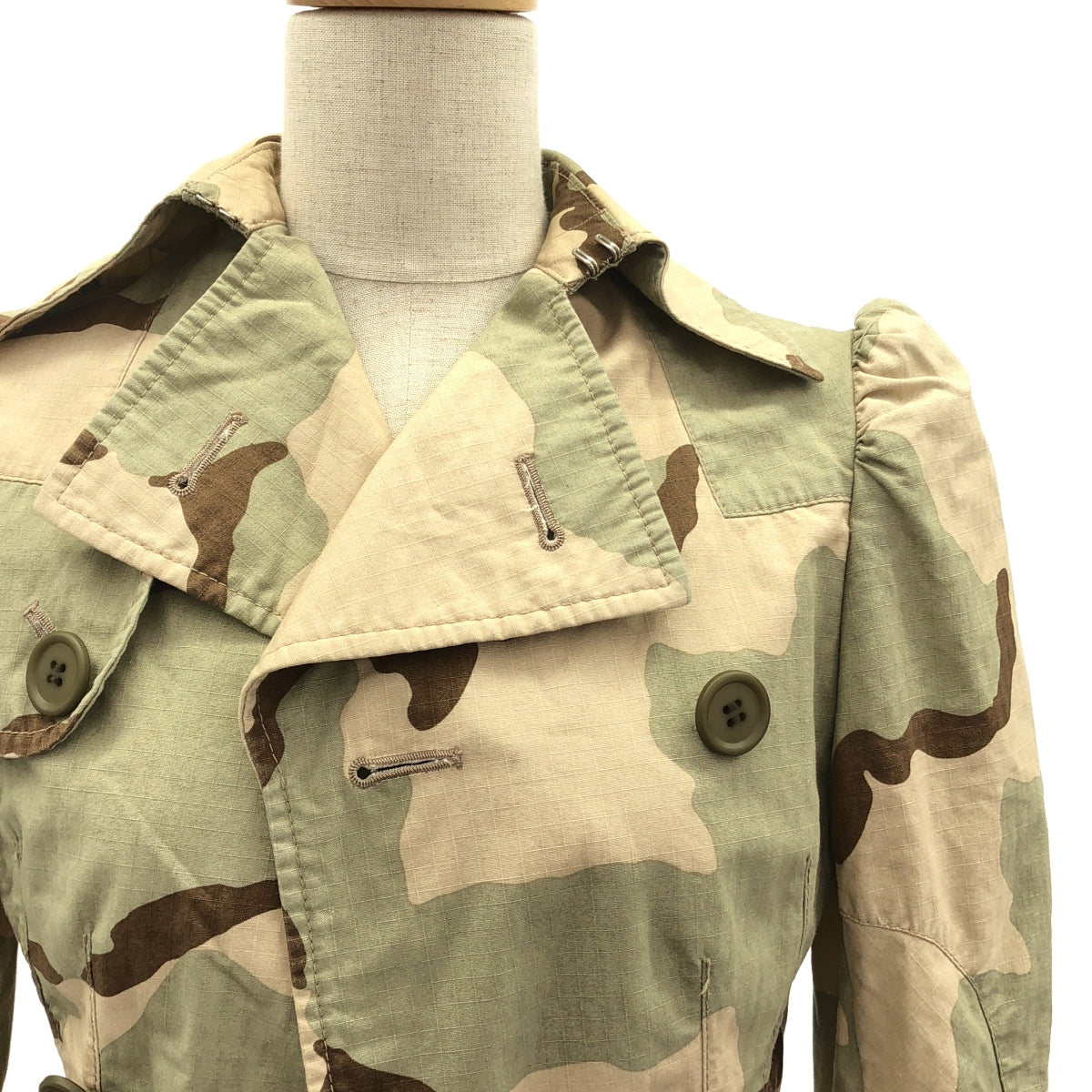JUNYA WATANABE COMME des GARCONS / 준야와타나베 | 2006SS | 총무늬 위장 위장 립스톱 밀리터리 더블 재킷 | SS |
