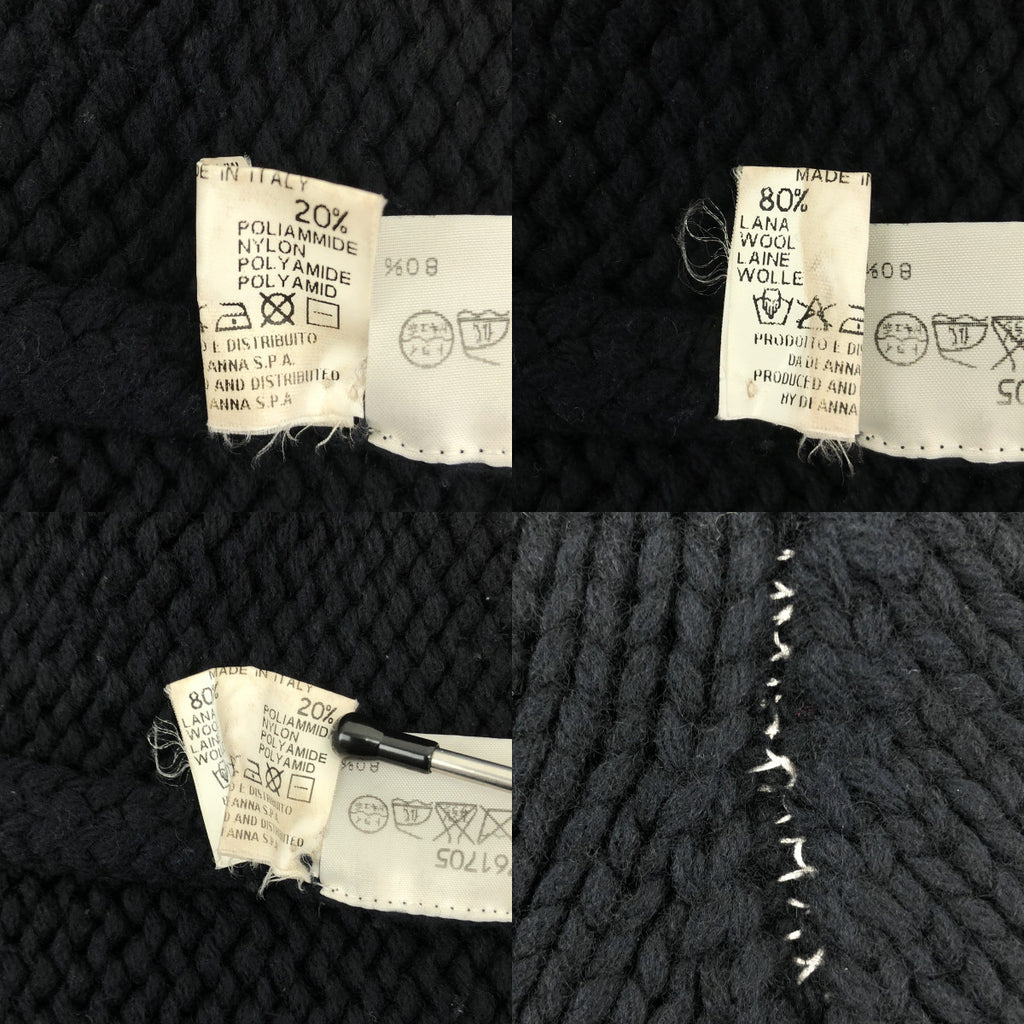 MM6 Martin Margiela / エムエムシックスマルタンマルジェラ | 2003AW | ウール ニット プルオーバー | ブラック | レディース