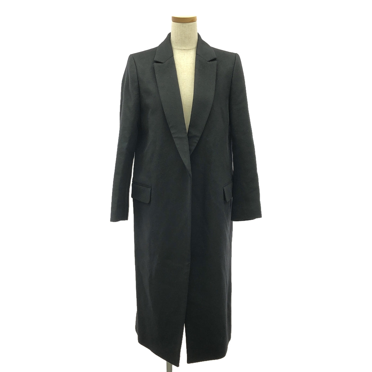 【美品】  robelite&CO. / ローベリイテアンドシーオー | COLOMBO カシミヤ混 ウール チェスター コート | 36 | ブラック | レディース