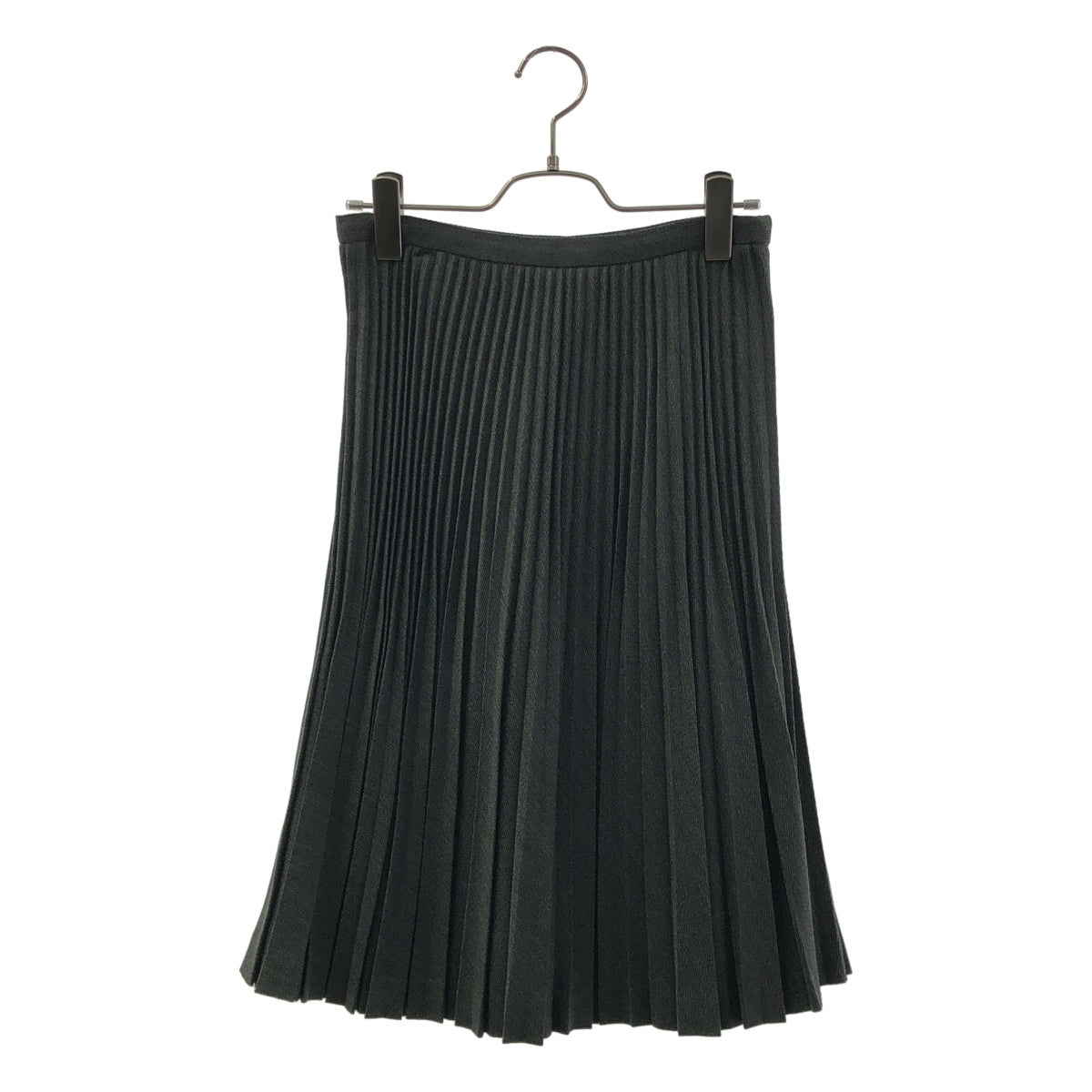 【美品】  OLD ENGLAND / オールドイングランド | プリーツ サイドジップ スカート / 裏地付き | 34 | グレー | レディース