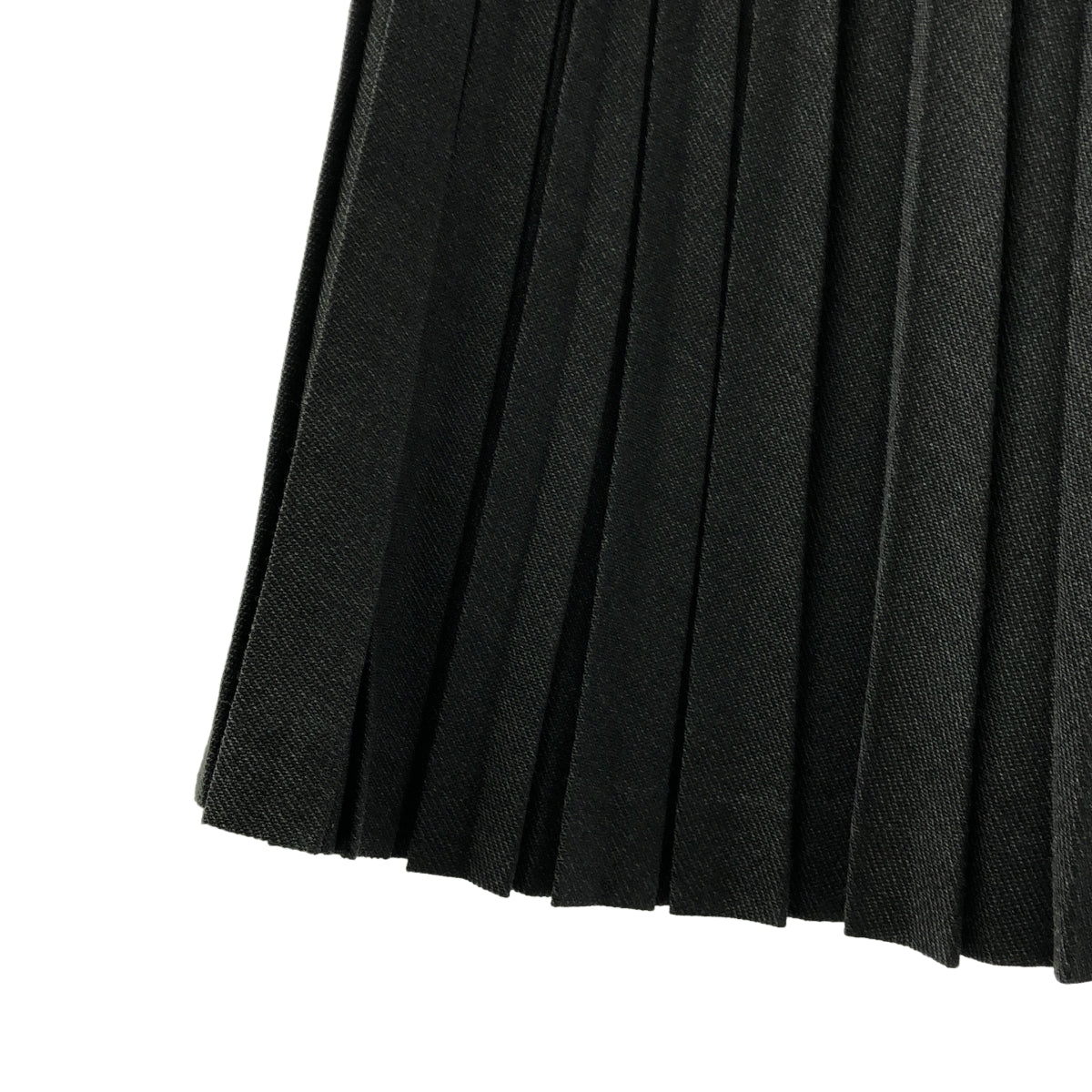 【美品】  OLD ENGLAND / オールドイングランド | プリーツ サイドジップ スカート / 裏地付き | 34 | グレー | レディース