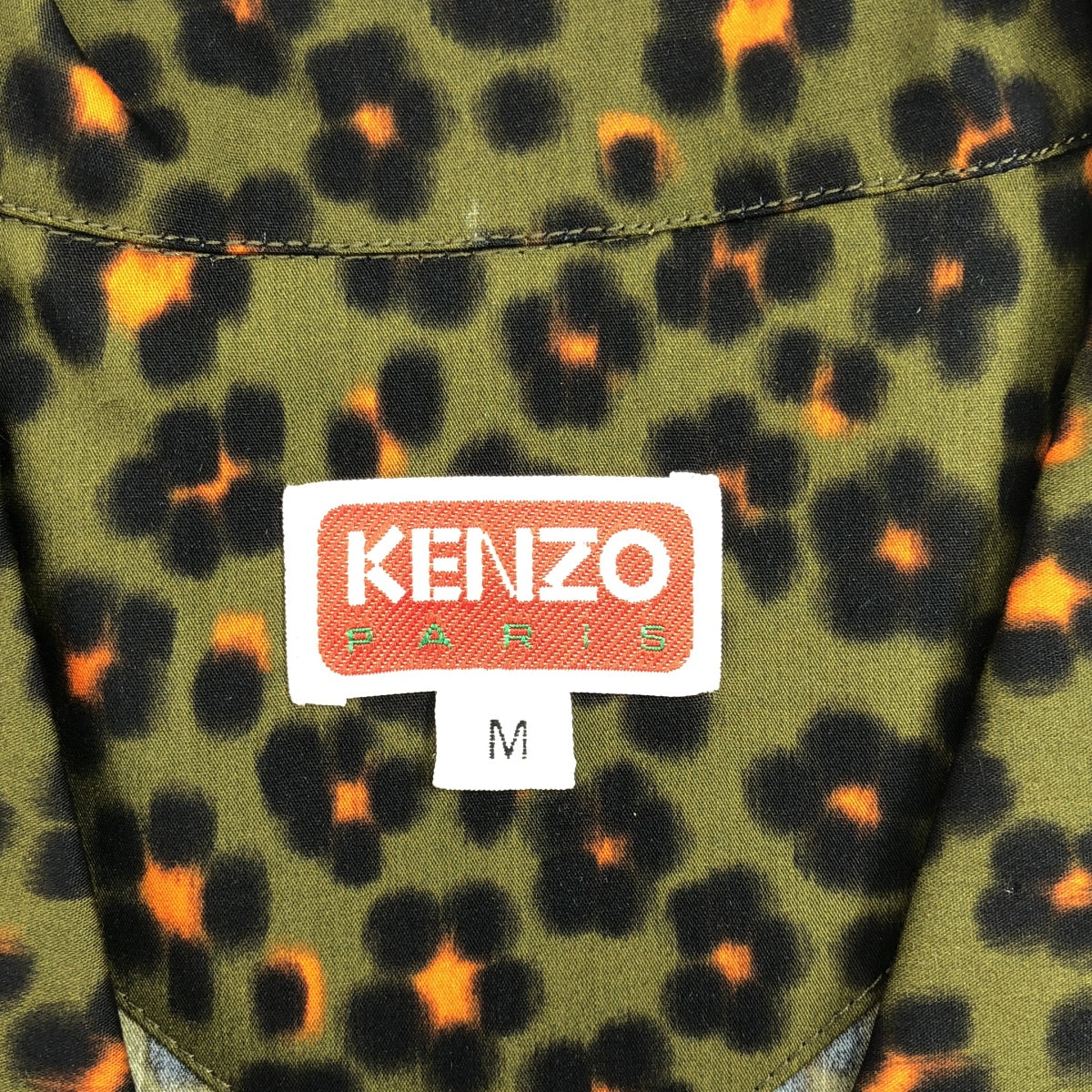 【新品】KENZO | 2023 春夏 | Hana Leo 短袖襯衫 | 豹紋夏威夷襯衫 | M碼 | 卡其色 | 男款