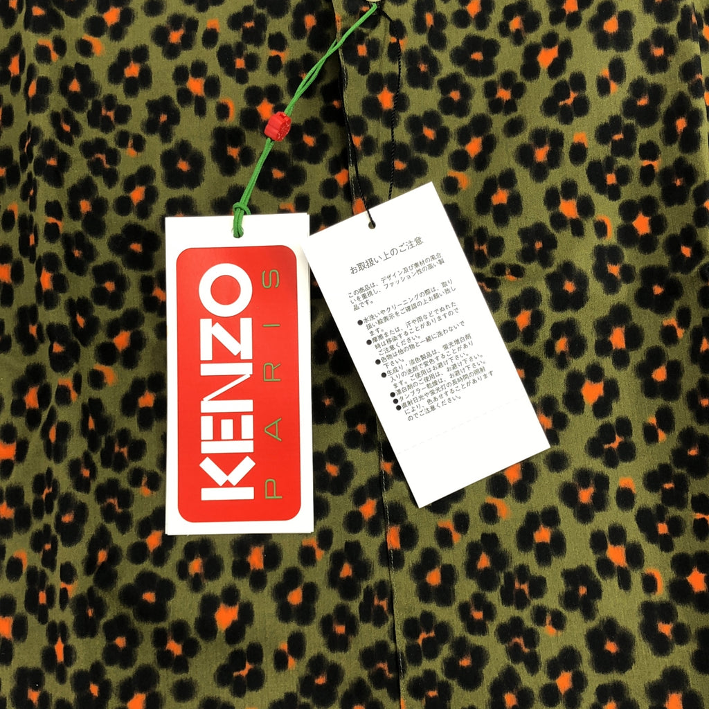 【新品】KENZO | 2023 春夏 | Hana Leo 短袖襯衫 | 豹紋夏威夷襯衫 | M碼 | 卡其色 | 男款