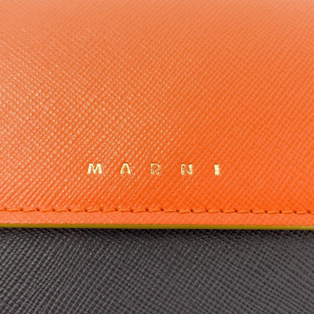 MARNI / 마르니 | 트렁크 로고 플랩 지갑 긴 지갑 |