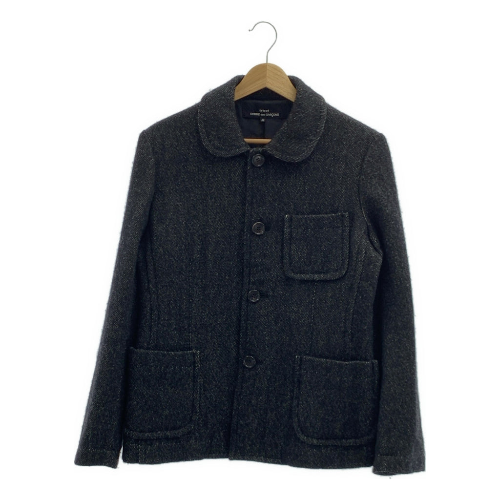 tricot COMME des GARCONS / 트리코콤 데 갤슨 | 2006AW | 울 라운드 컬러 워크 재킷 | M | 여성