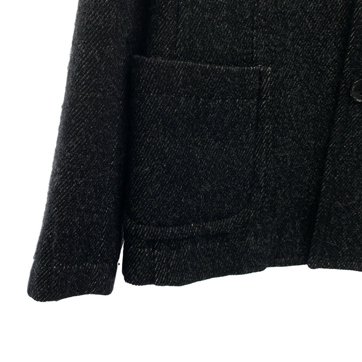 tricot COMME des GARCONS / 트리코콤 데 갤슨 | 2006AW | 울 라운드 컬러 워크 재킷 | M | 여성