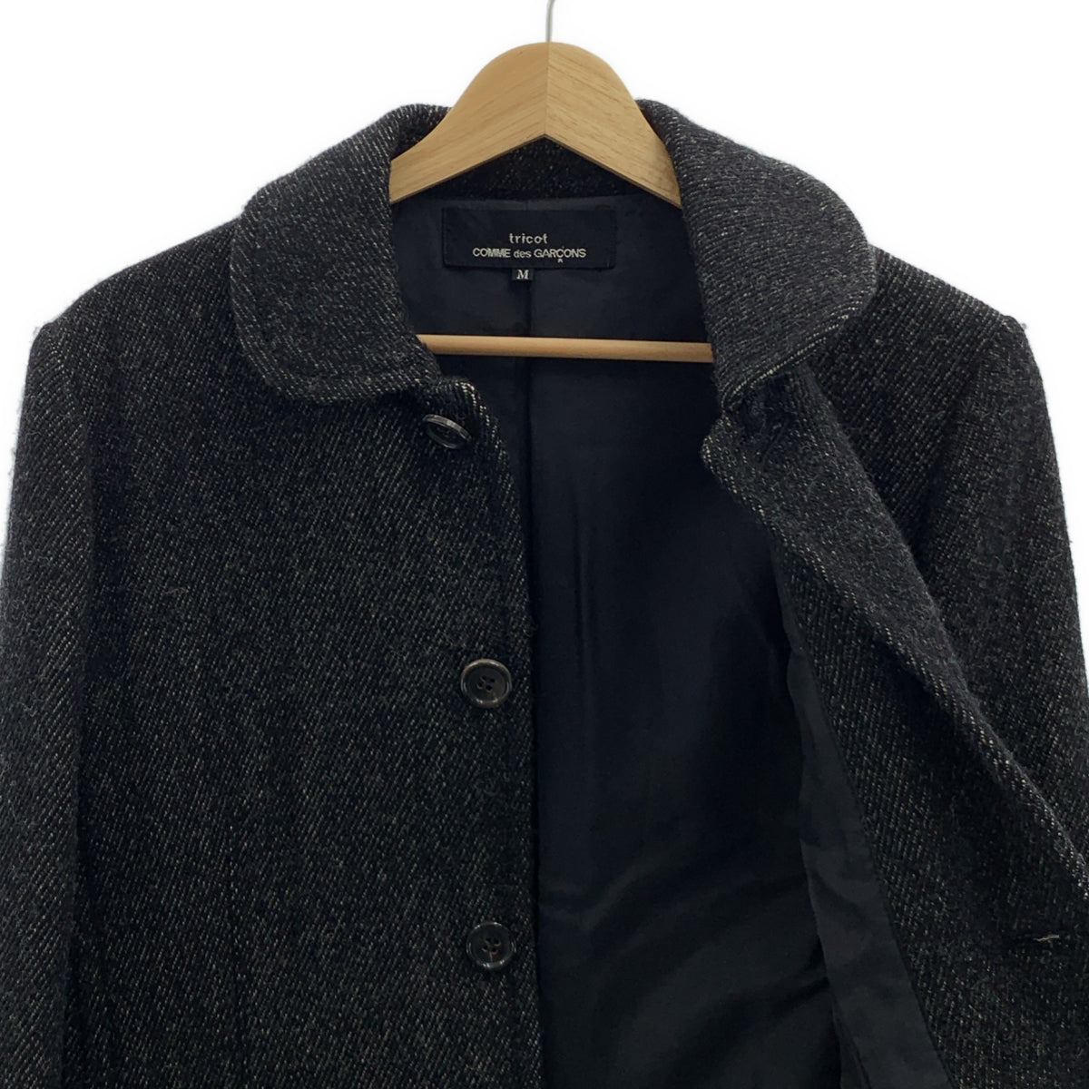 tricot COMME des GARCONS / 트리코콤 데 갤슨 | 2006AW | 울 라운드 컬러 워크 재킷 | M | 여성