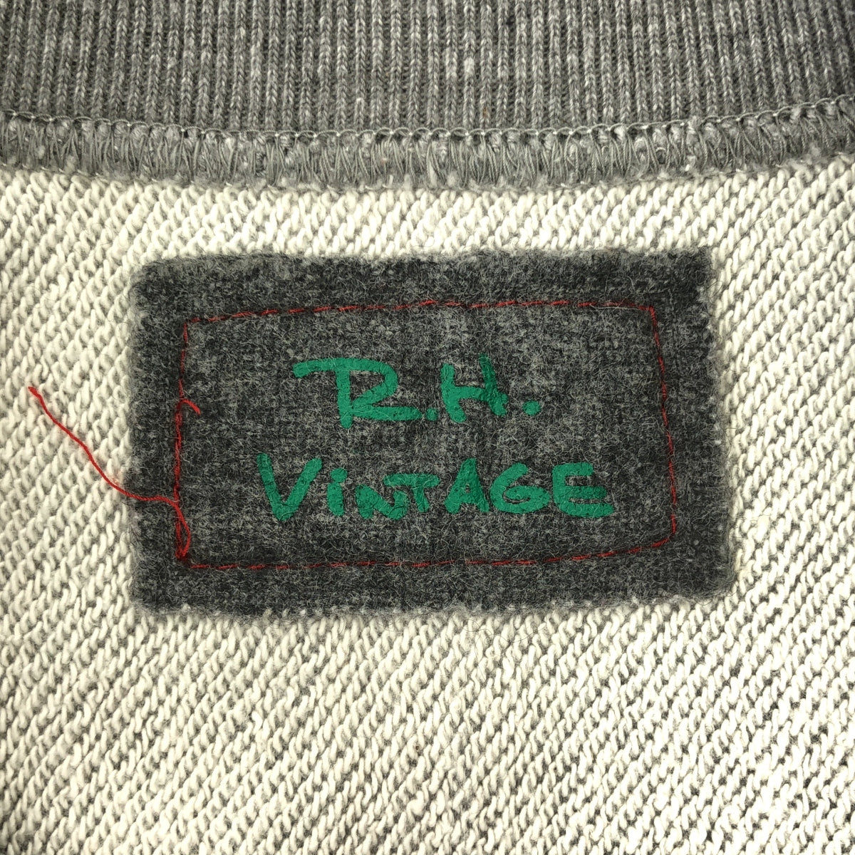 RHVINTAGE / 론허만 빈티지 | 코튼 크루넥 스웨트 | XS | 회색 | 여성
