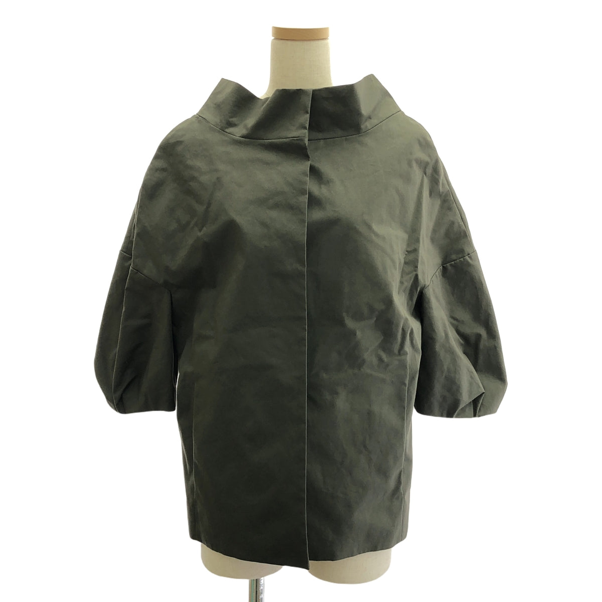 MARNI | Volume sleeve stand collar jacket | 38 | Olive | Women's