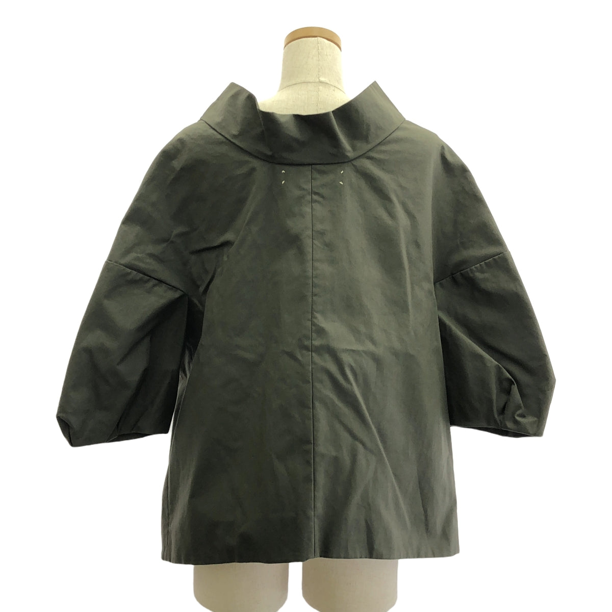 MARNI | Volume sleeve stand collar jacket | 38 | Olive | Women's