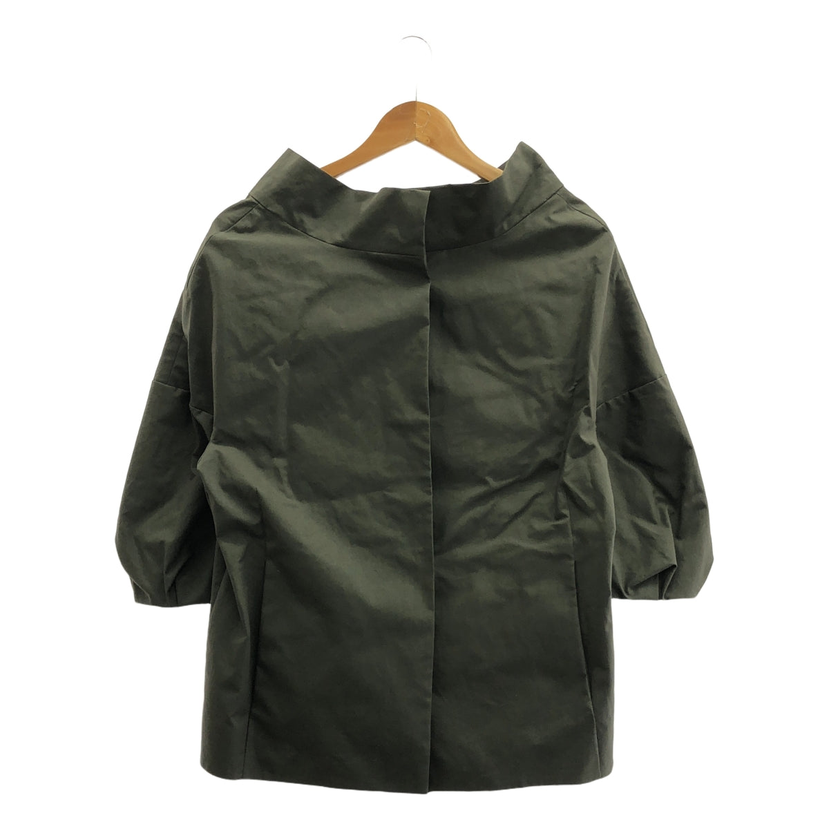 MARNI | Volume sleeve stand collar jacket | 38 | Olive | Women's
