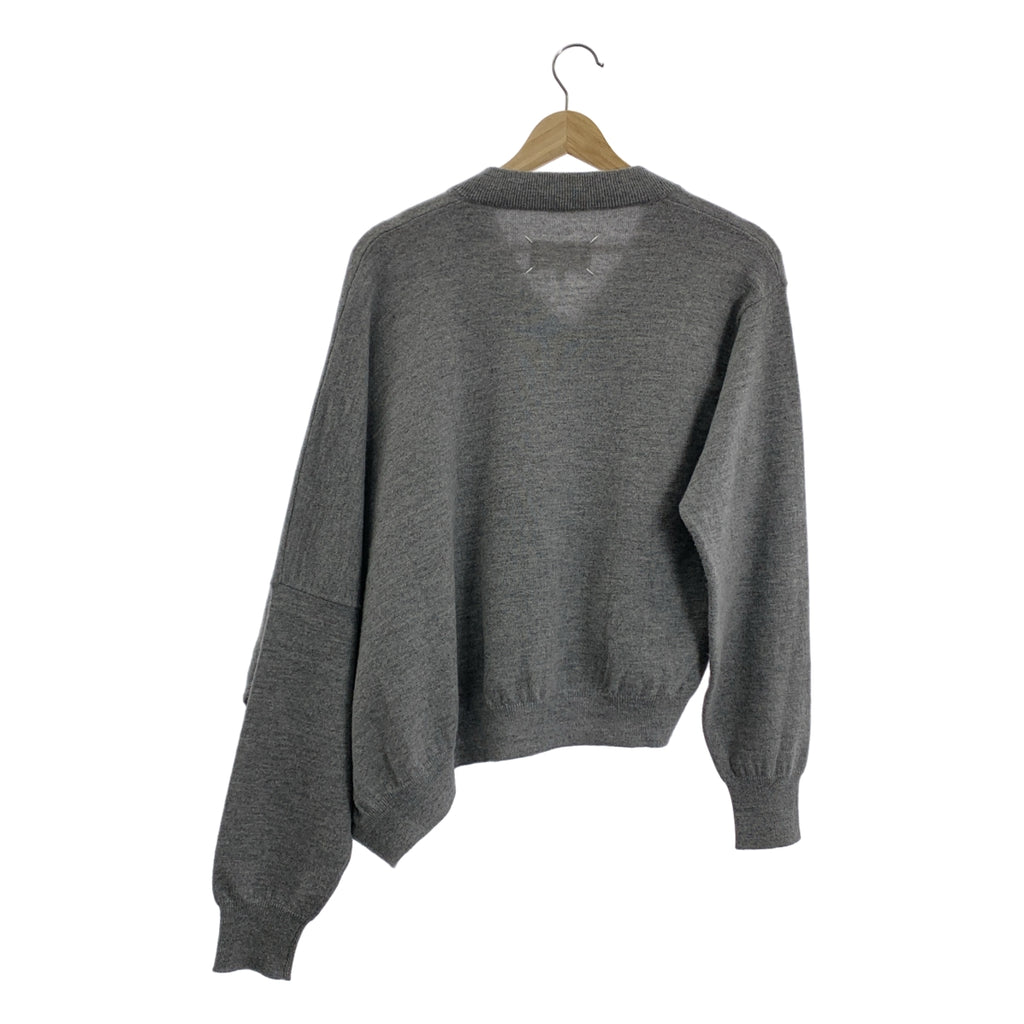 Maison Margiela / メゾンマルジェラ | ウール カシミア アシンメトリー Vネック ニット | XS | レディース