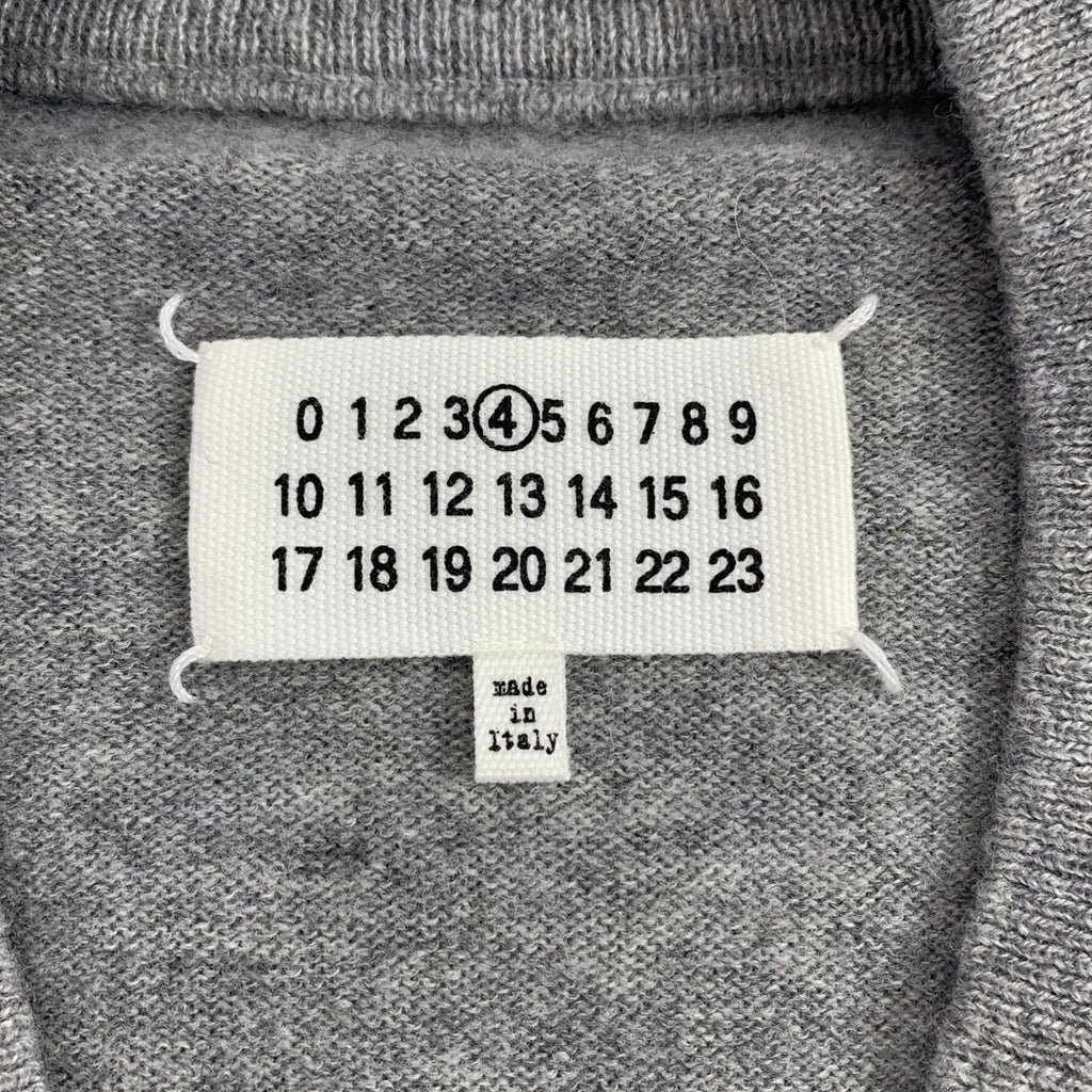 Maison Margiela / メゾンマルジェラ | ウール カシミア アシンメトリー Vネック ニット | XS | レディース