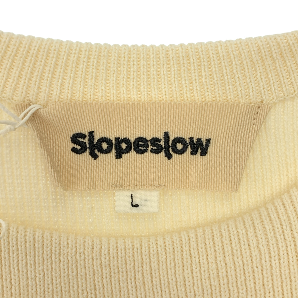 slopeslow | 羊毛混紡羅紋針織套頭衫 | L |