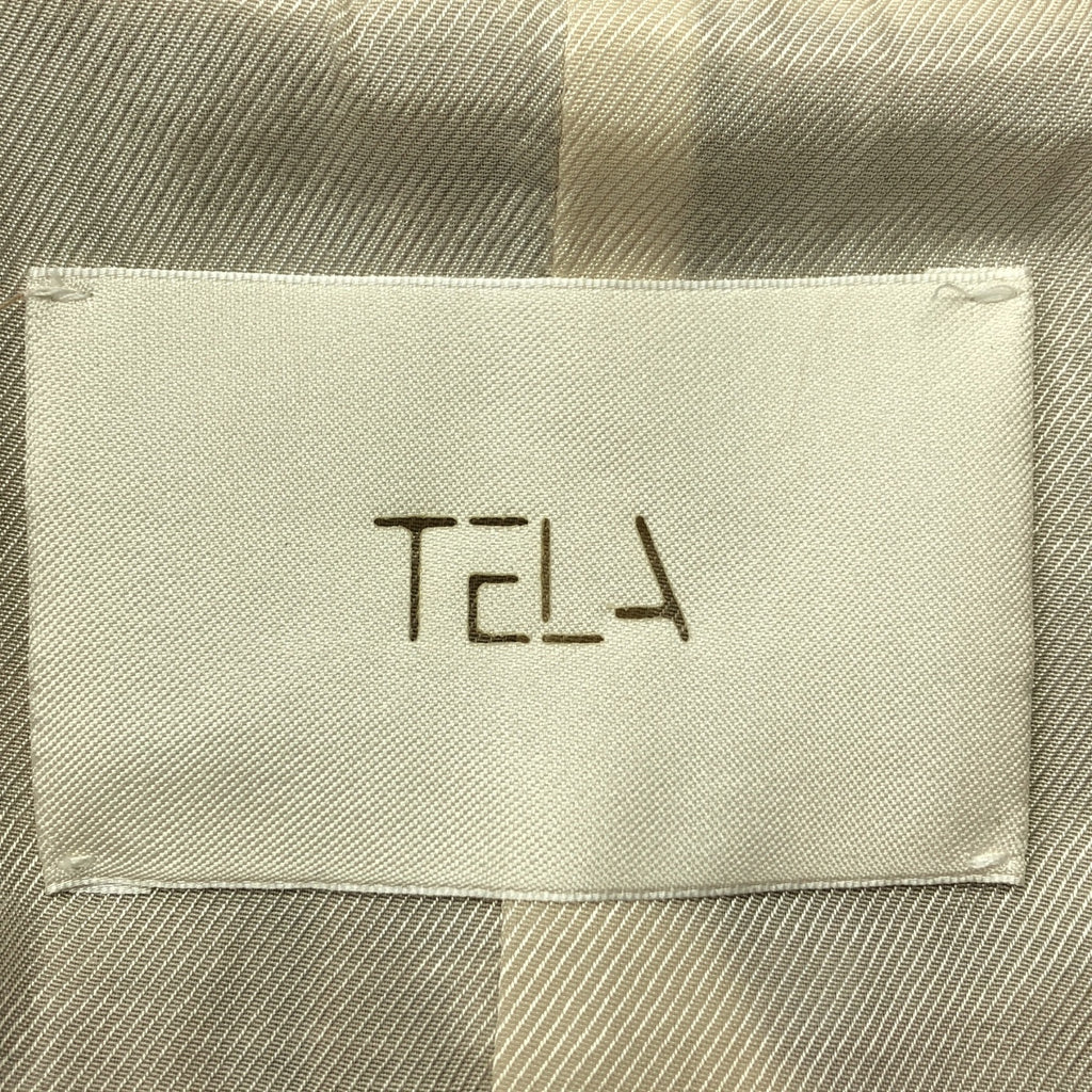 TELA / 테라 | 모피 후드 쇼트 코트 | 42 | 라이트 브라운 | 여성