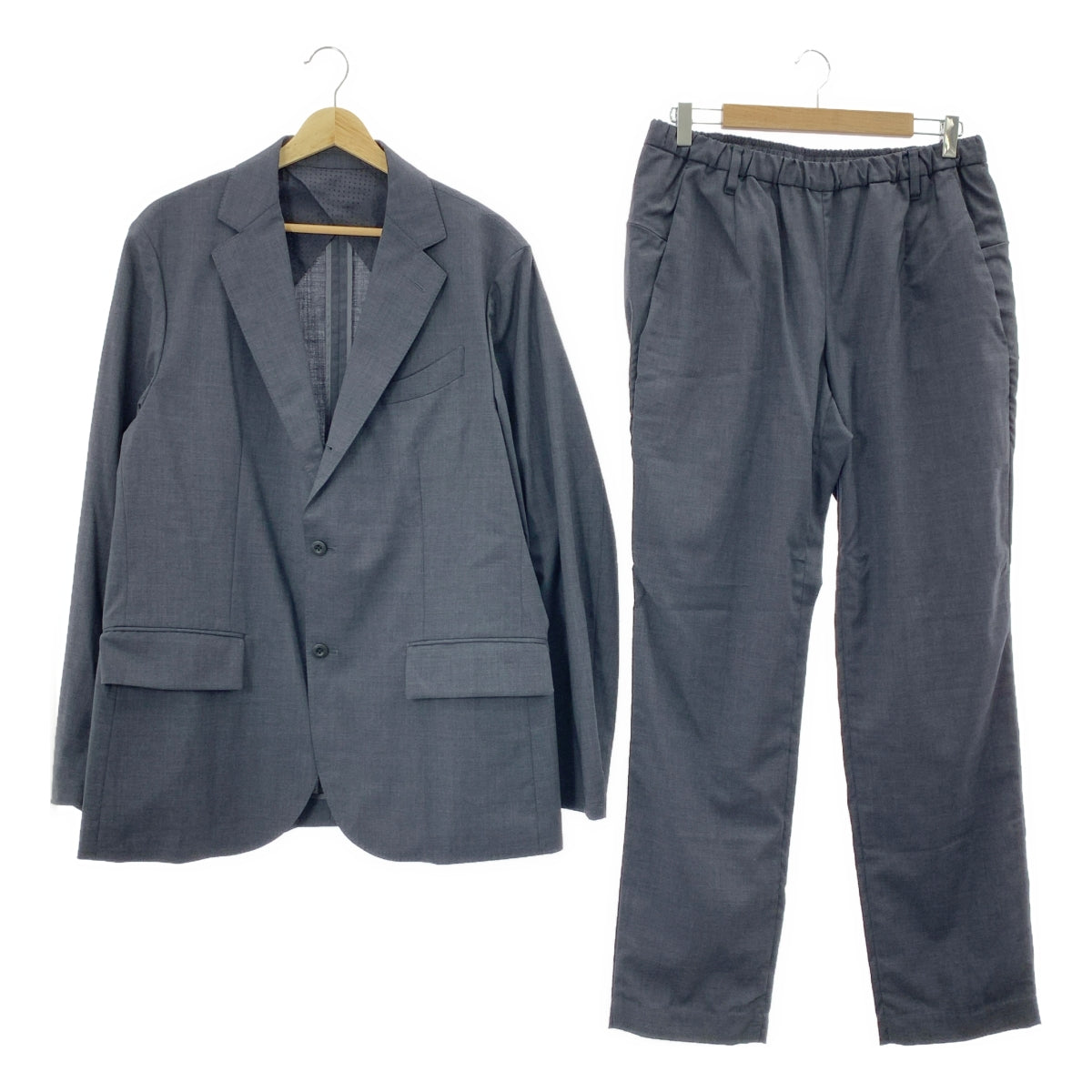 [類似新品] TEATORA | 2020 春夏系列 | 附抽繩皮褲的裝備外套/超大運動衫 | 尺寸 5 | 灰色 | 男款