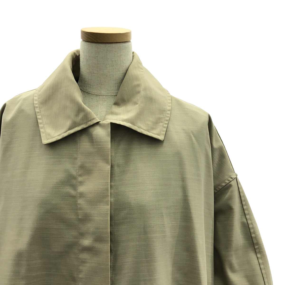 [Good Condition] JIL SANDER | 2020SS | Belted Canvas Trench Coat | 42 | Beige/Black | Women's