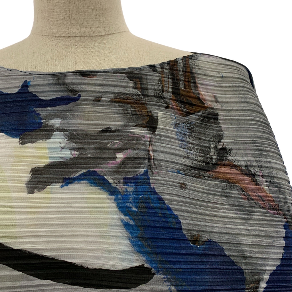 PLEATS PLEASE ISSEY MIYAKE / プリーツプリーズイッセイミヤケ | 2020AW | プリーツ オールオーバープリント 変形 ロングスリーブカットソー | 3 | レディース