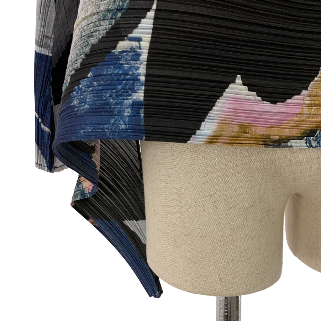 PLEATS PLEASE ISSEY MIYAKE / プリーツプリーズイッセイミヤケ | 2020AW | プリーツ オールオーバープリント 変形 ロングスリーブカットソー | 3 | レディース