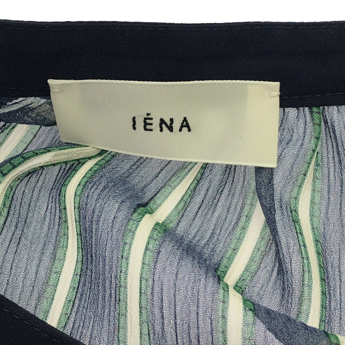 IENA / イエナ | 2023AW | 楊柳ラッフル ブラウス | F | ネイビー | レディース