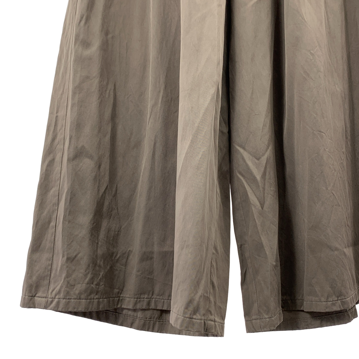 suzuki takayuki / スズキタカユキ | レーヨン 2タック ドローストリング ワイド イージー パンツ | チャコールグレー系 | レディース