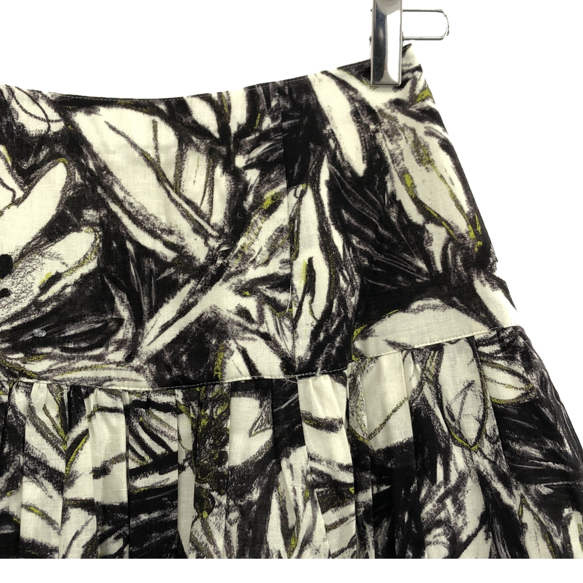 【美品】  Arpege story / アルページュストーリー | フラワー プリント ギャザー Aライン ロングスカート | 0 | マルチカラー | レディース