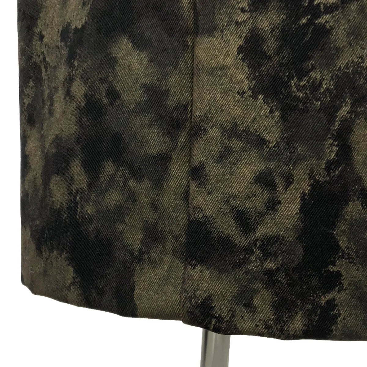 COMME des GARCONS | 2017春夏 |羊毛彩繪剪裁長裙 | M |黑色/棕色|女性的