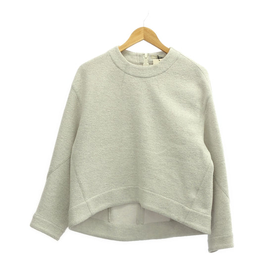 LOHEN | Wool ring jersey cocoon pullover | F | White | Women's