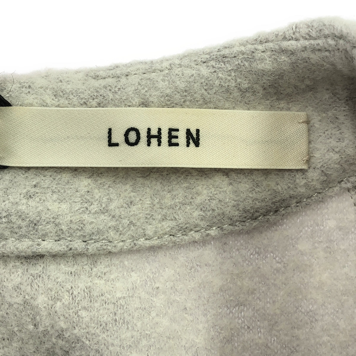 LOHEN | Wool ring jersey cocoon pullover | F | White | Women's