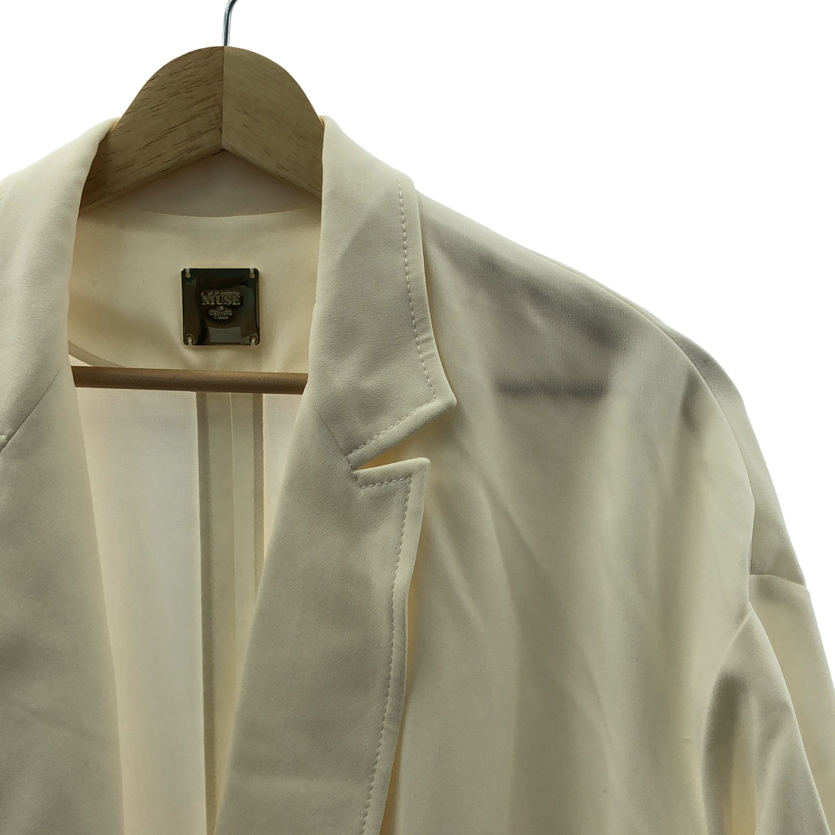 Deuxieme Classe | 反面三醋酸纖維喬其紗大衣 | 白色 | 女款