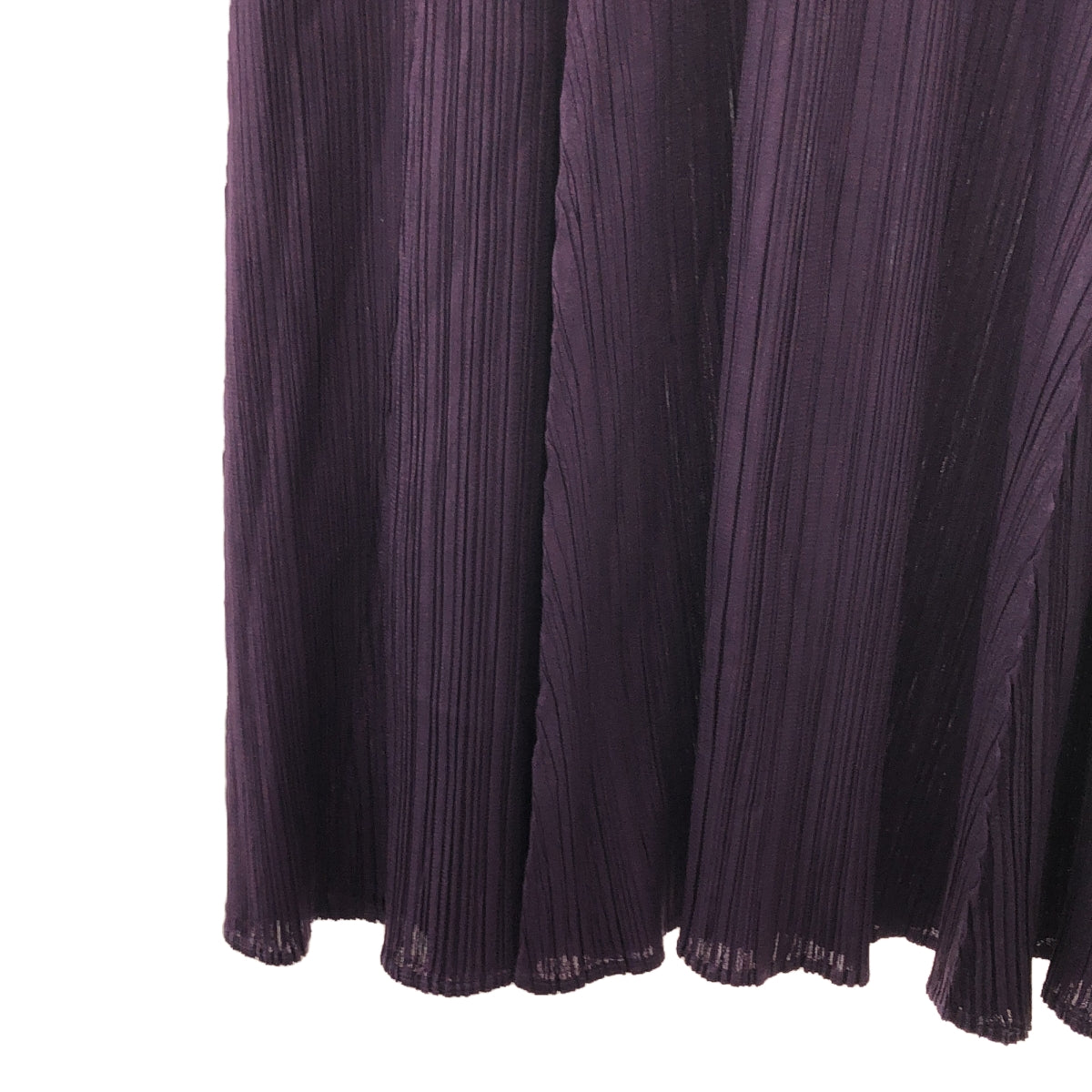 [Good Condition] PLEATS PLEASE ISSEY MIYAKE | Pleated Crew Neck Dress | 2 | Purple | Women's