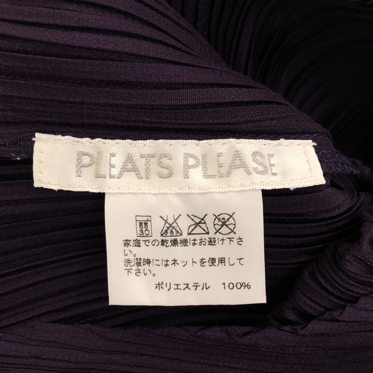 [Good Condition] PLEATS PLEASE ISSEY MIYAKE | Pleated Crew Neck Dress | 2 | Purple | Women's