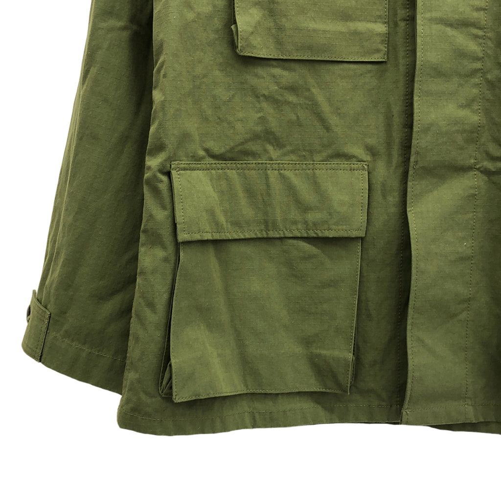 【美品】  WTAPS / ダブルタップス | JUNGLE LS / リップストップ ミリタリー ジャングル シャツ ジャケット | 02 | カーキ | メンズ
