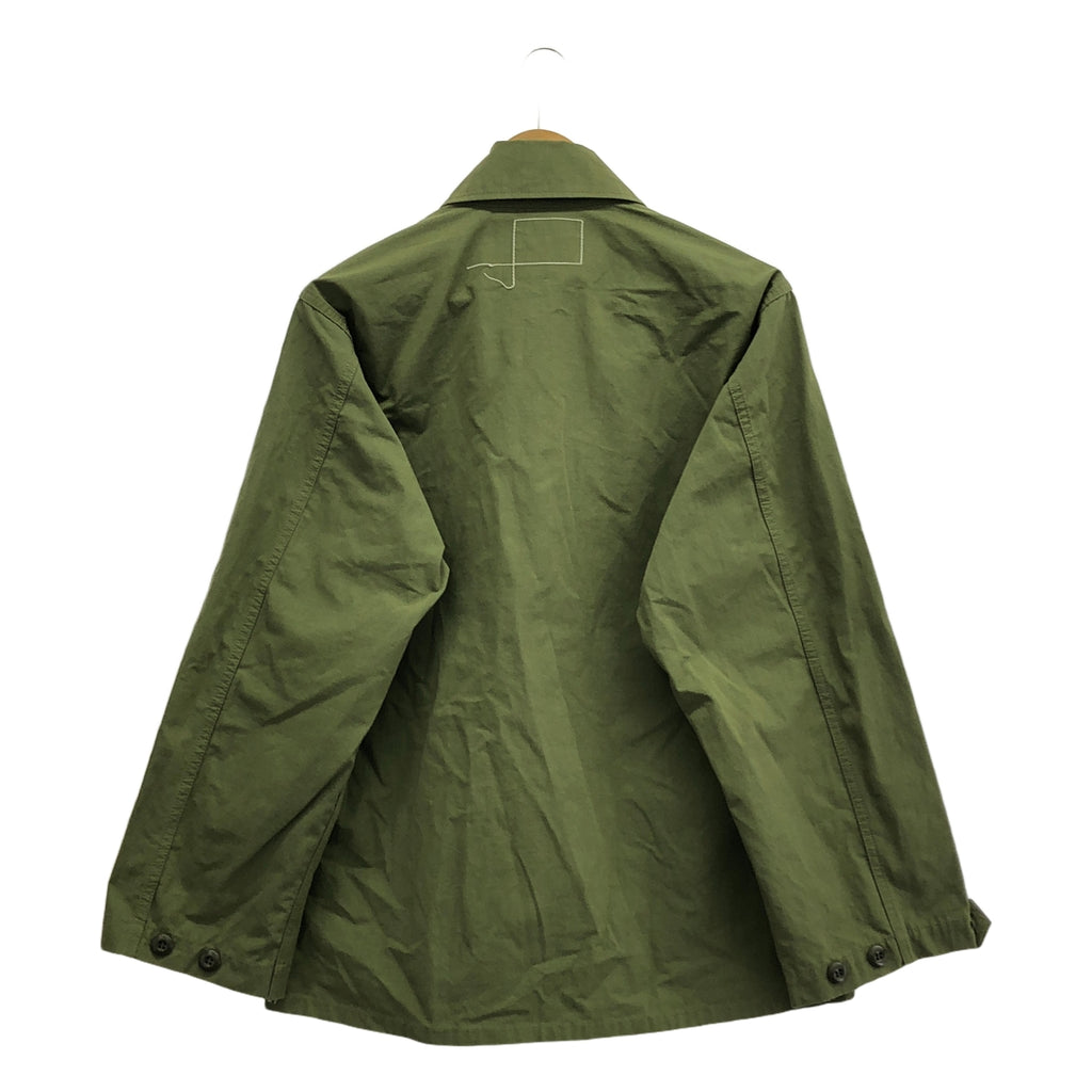 【美品】  WTAPS / ダブルタップス | JUNGLE LS / リップストップ ミリタリー ジャングル シャツ ジャケット | 02 | カーキ | メンズ