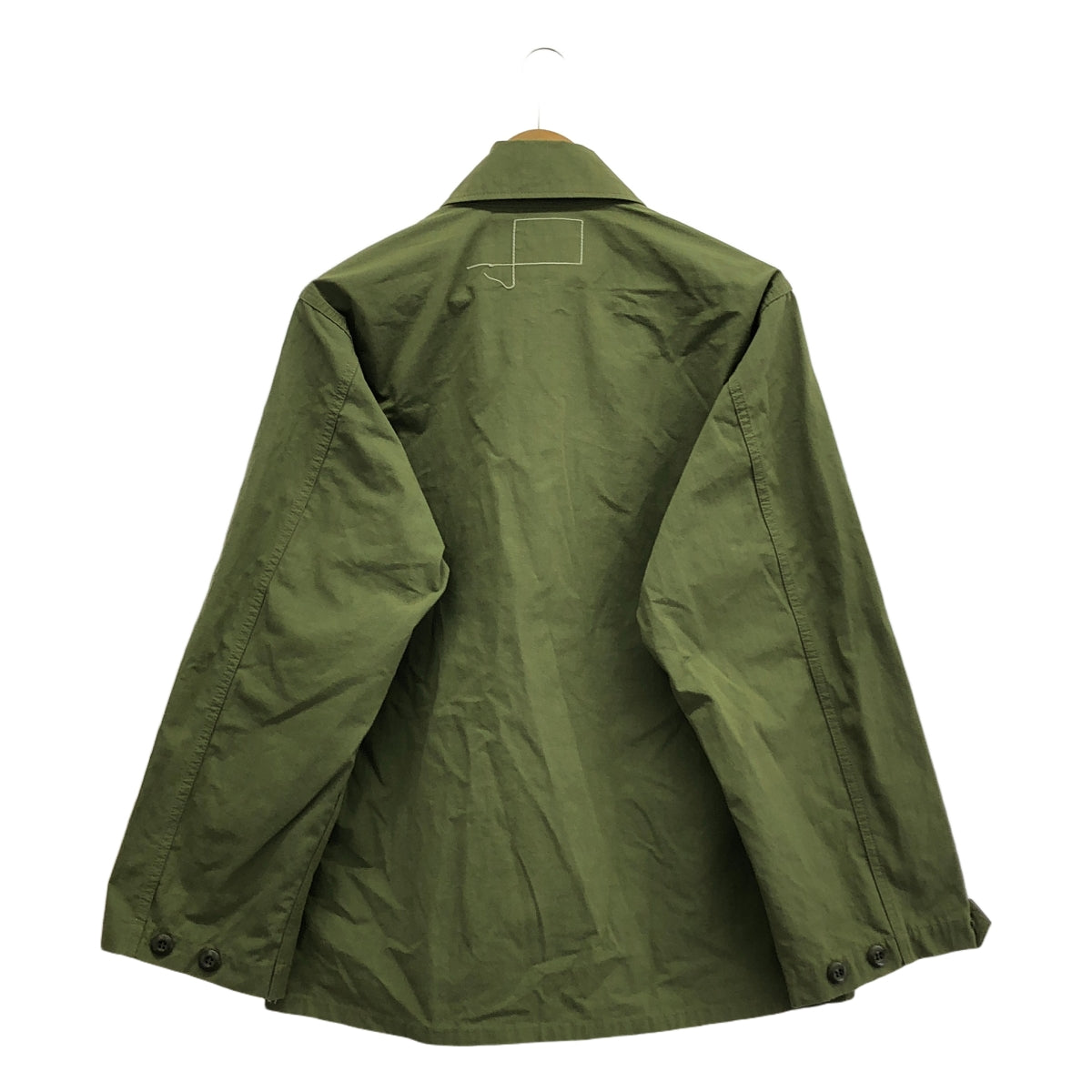 【美品】  WTAPS / ダブルタップス | JUNGLE LS / リップストップ ミリタリー ジャングル シャツ ジャケット | 02 | カーキ | メンズ