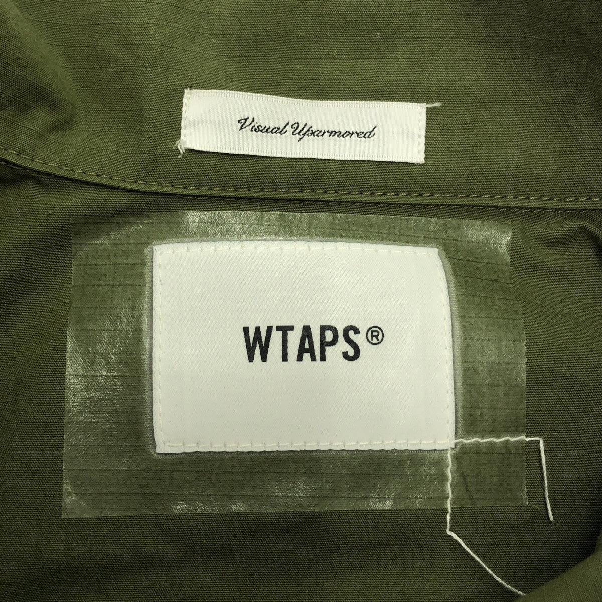 【美品】  WTAPS / ダブルタップス | JUNGLE LS / リップストップ ミリタリー ジャングル シャツ ジャケット | 02 | カーキ | メンズ