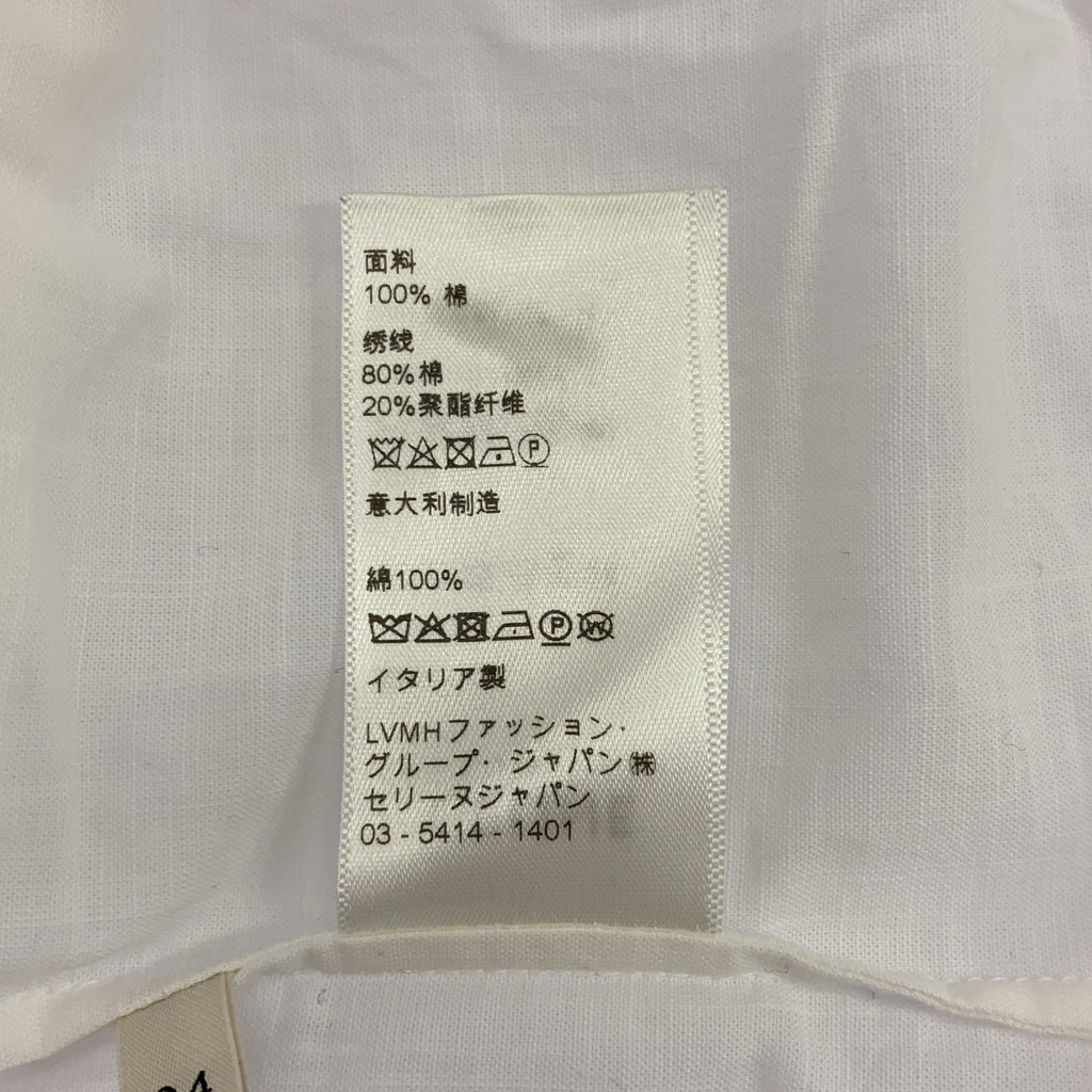 CELINE / 셀린느 | 레이스 자수 핀탁 프릴 블라우스 | 34 | 여성