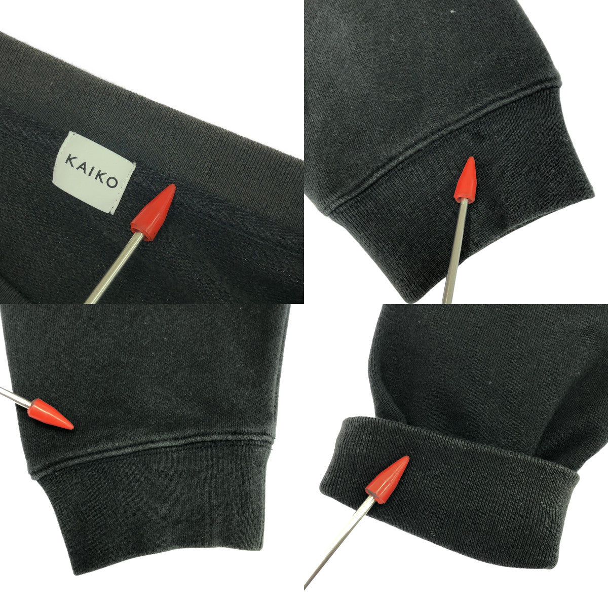 KAIKO / カイコー | クルーネック スウェット | L | ブラック | メンズ