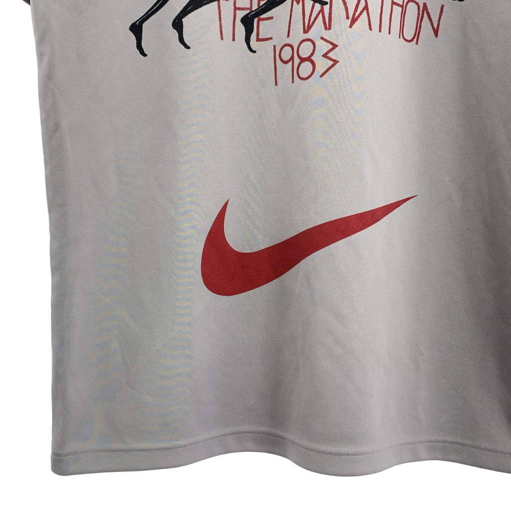 BLACK COMME des GARCONS / ブラックコムデギャルソン | 2021AW | ×NIKE ナイキ / THE MARATHON 1983 プリント Tシャツ | L |