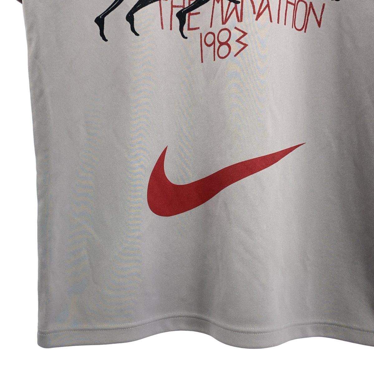 BLACK COMME des GARCONS / 블랙콤 데 갤슨 | 2021AW | ×NIKE 나이키 / THE MARATHON 1983 프린트 T셔츠 | L |