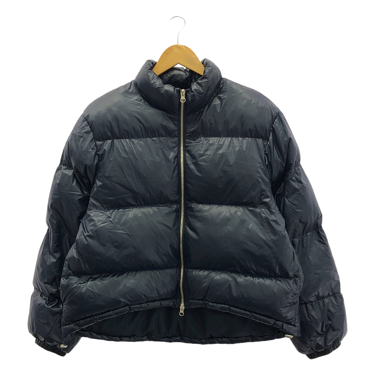 MIDIUMISOLID / 미디우미솔리드 | 안솜 드로우 스트링 풀 Zip 재킷 블루존 | 38 | 네이비 | 여성