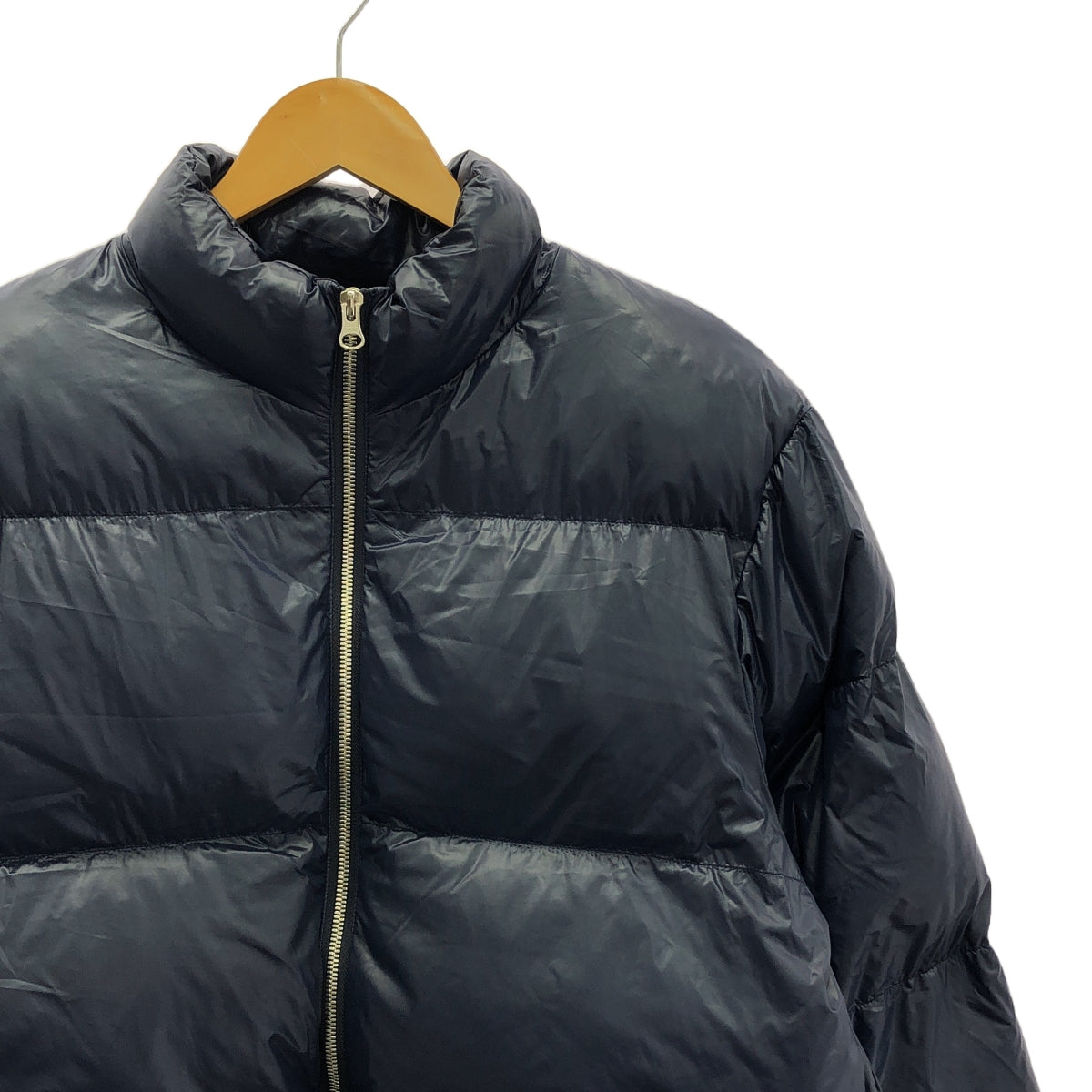 MIDIUMISOLID / 미디우미솔리드 | 안솜 드로우 스트링 풀 Zip 재킷 블루존 | 38 | 네이비 | 여성